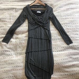 Long Sleeve Stripe Dress